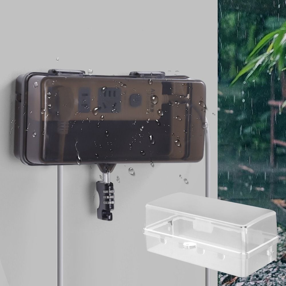 Outdoor Power Outlet Weatherproof - 내구성 있는 플라스틱 플러그 박스 도난
