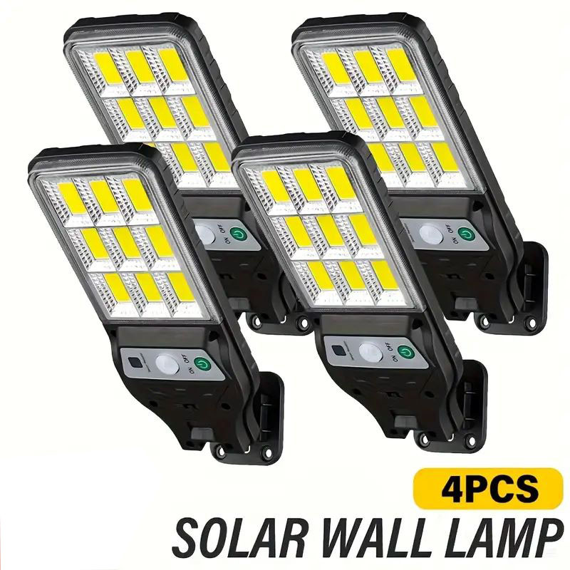Outdoor Power Outlet Weatherproof - 모션 센서가 있는 4PCS 태양광 벽