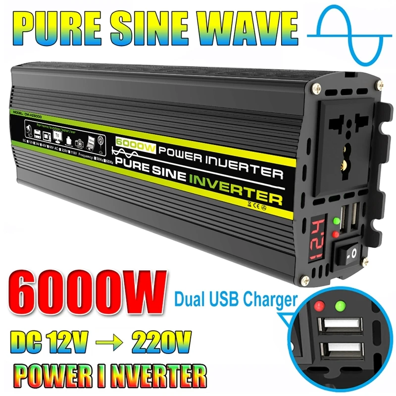Ac Outdoor Power - 6000W DC12/24V AC 220V 순수 사인파