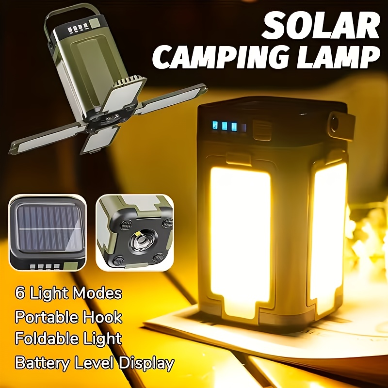 태양광 야외 휴대용 캠핑 조명, 태양열 충전 접이식 2 - Outdoor Power For Lights 리뷰 및 가격