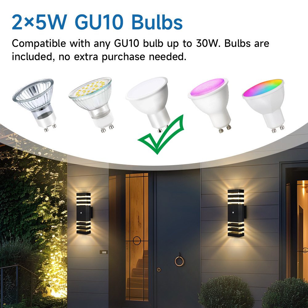 센서 라이트 야외 벽 램프 GU10 벽 장식 조명 실내 - Outdoor Power Outlet Weatherproof 리뷰 및 가격