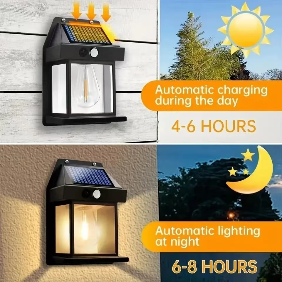 야외 태양광 텅스텐 벽등, 모션 센서 내장, IP65  - Outdoor Power Outlet Weatherproof 리뷰 및 가격