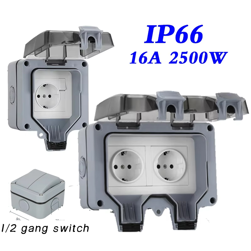EU KR 야외 벽 방수 소켓 16A 콘센트 한국 전력 - Outdoor Power Outlet Weatherproof 리뷰 및 가격