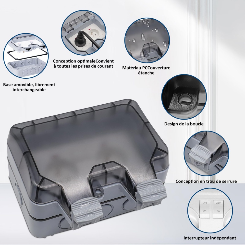 EIOMR 프랑스 IP66 방수 야외 소켓, USB 충 - Outdoor Power Outlet Weatherproof 리뷰 및 가격