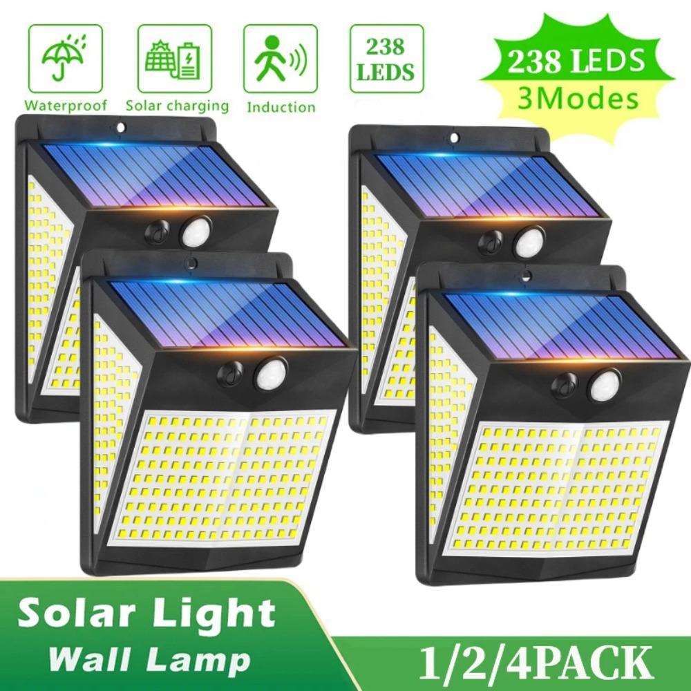 238 LED 태양광 조명, 야외 정원 벽 램프, 3  - Outdoor Power Outlet Weatherproof 리뷰 및 가격