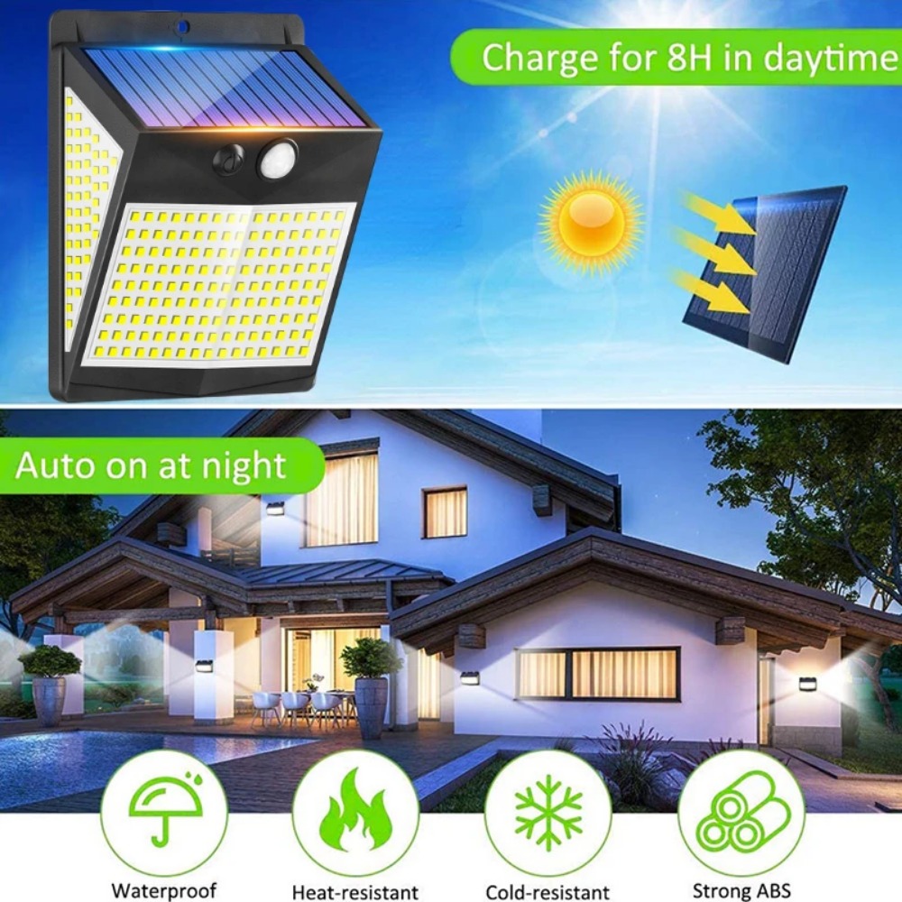 238 LED 태양광 조명, 야외 정원 벽 램프, 3  - Outdoor Power Outlet Weatherproof 리뷰 및 가격