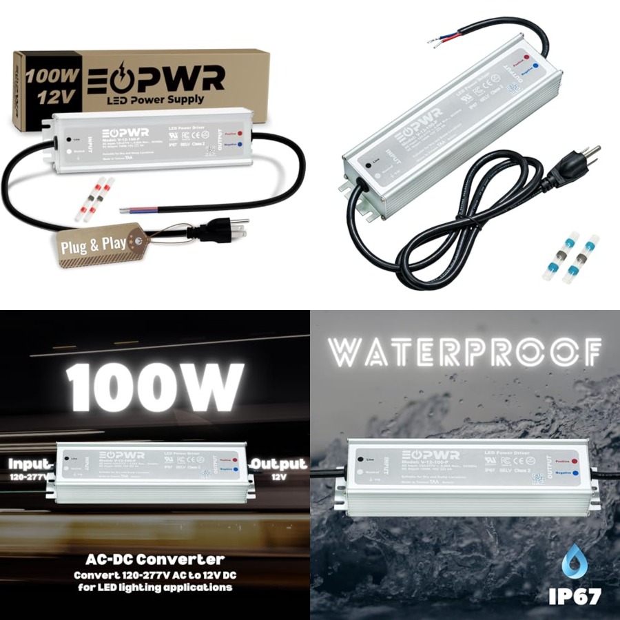 LED 드라이버 방수 IP67 전원 공급 장치 AC12 - Ac Outdoor Power 리뷰 및 가격