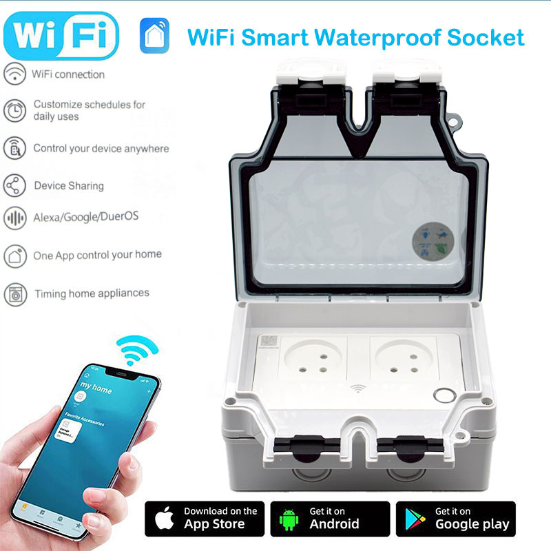 16A 스마트 소켓 IP66 방수 플러그 86형 야외  - Outdoor Power Outlet Weatherproof 리뷰 및 가격