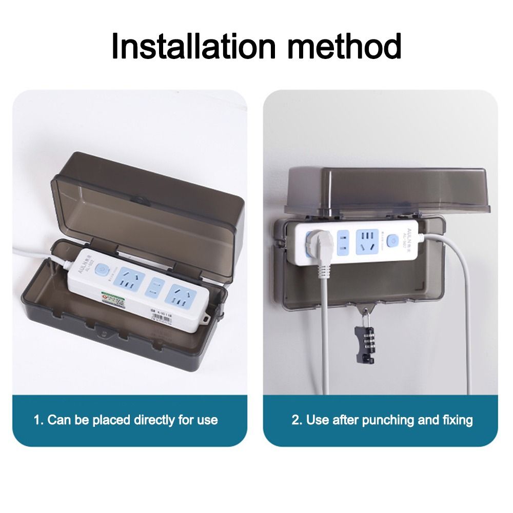휴대용 플라스틱 플러그 박스 도난 방지 방수 케이블 관 - Outdoor Power Outlet Weatherproof 리뷰 및 가격