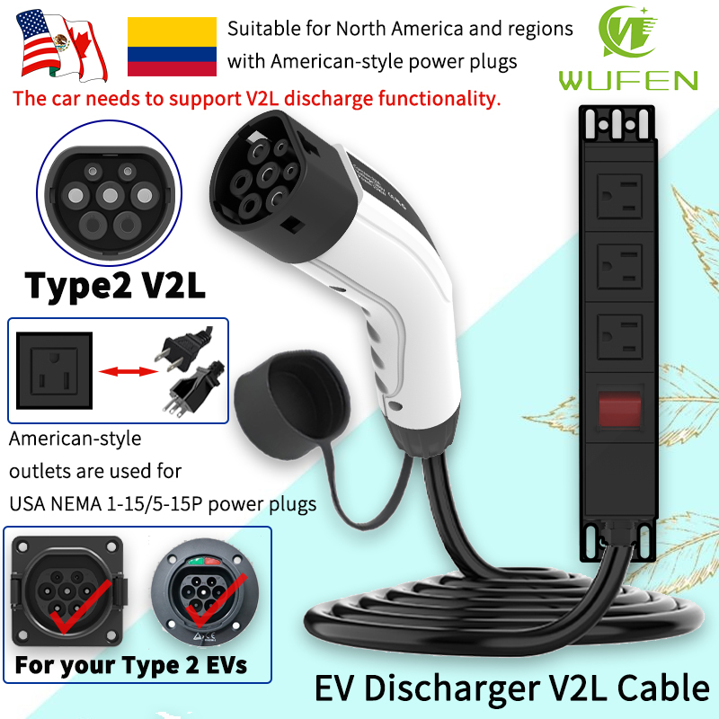 WUFEN 휴대용 타입 2 V2L 케이블 16A 전원  - Ac Outdoor Power 리뷰 및 가격