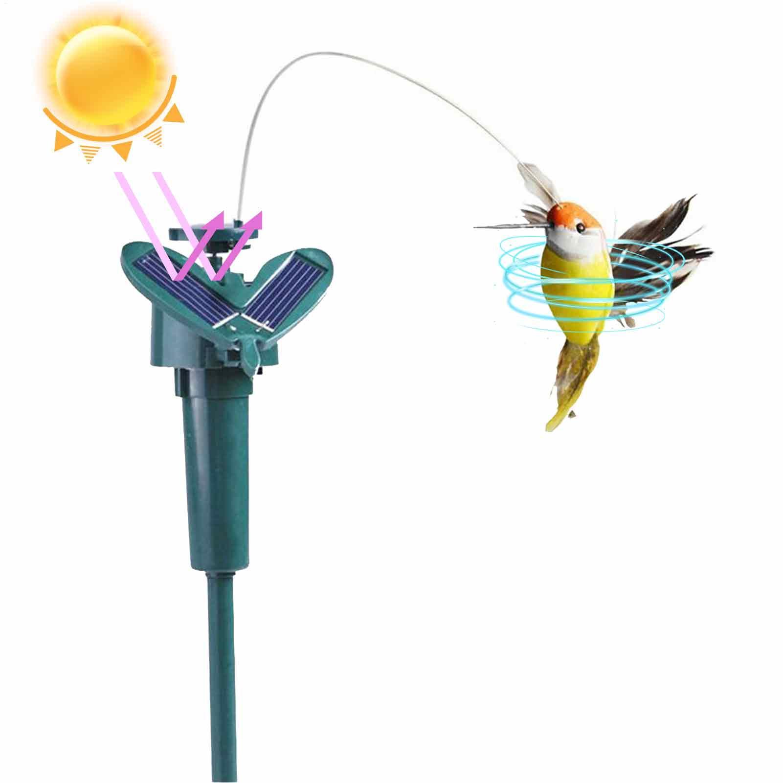 1pc 태양 회전 새 재미 있은 비행 벌새 태양 전원  - Outdoor Power Stake 리뷰 및 가격